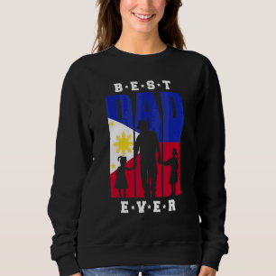 Mens Filipino Dad Of 2 Girls Philippines Daddy Of Sweatshirt