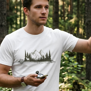 Men's Find Your Freedom Wilderness Arrow Deer T-Shirt