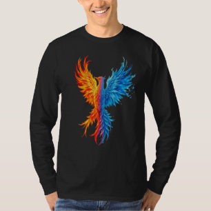 Men's "Fire and Ice" Phoenix Rising Long Sleeve T-Shirt