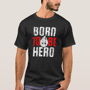 Mens Firefighter Be The Hero Fire & Rescue T-Shirt