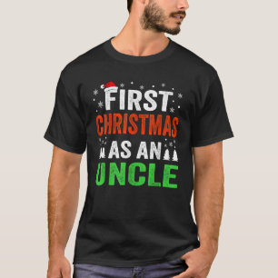 Mens First Christmas As An Uncle 1st Christmas New T-Shirt