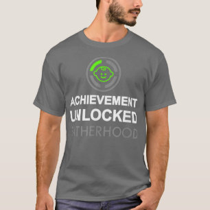Mens First Fathers Day Achievement Unlocked Fath T-Shirt