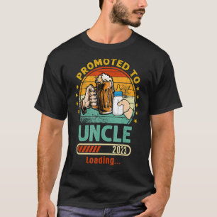 Mens First Time Dad Promoted to Uncle 2023 T-Shirt