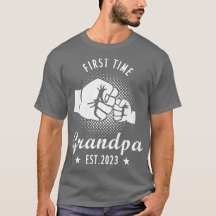 Mens First Time Grandpa Est 2023, Grandpa Pregnanc T-Shirt