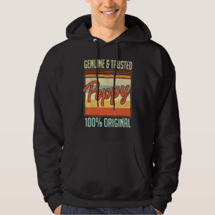 Mens First Time Grandpa Poppy Papa Retro Vintage C Hoodie