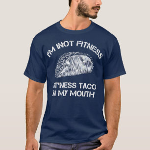 Mens Fitness Taco Funny Humourous Gym Graphic Nove T-Shirt