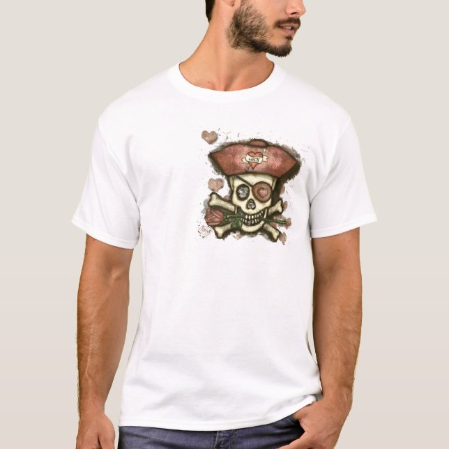 Men's Fitted Pirate T-Shirt (Front)