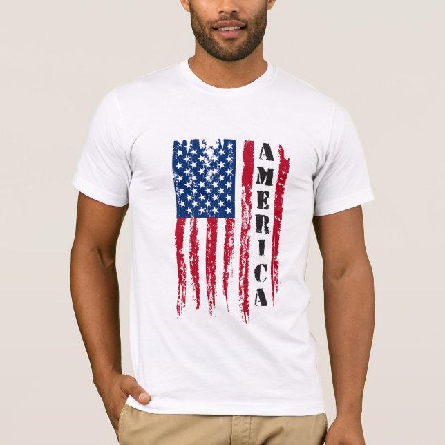 Men's Flag USA T-Shirt (Front)