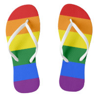 Mens Flip Flops - Pride Colours
