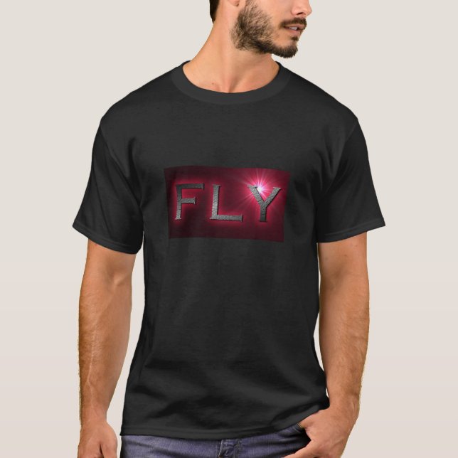 Men's Fly T Shirt For Sale. (Front)