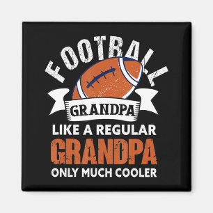 Mens Football Grandpa  Fun Grandfather American Fo Magnet