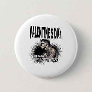 Mens For Anti Valentine’s Day Inked Man Tattooed S 2 Inch Round Button