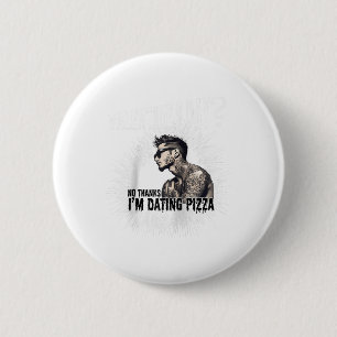 Mens For Anti Valentine’s Day Tattooed Single Man  2 Inch Round Button