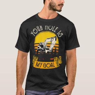 Men's  For Excavator  At The Construction Site T-Shirt
