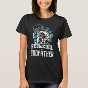 Mens For Fathers Day Reel Cool Godfather Fishing T-Shirt