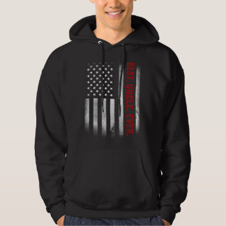 Mens  For Uncle  Best Uncle Ever Us Flag Hoodie