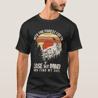 Mens Forest Trees Adventurer Hiking Nature Lover G T-Shirt
