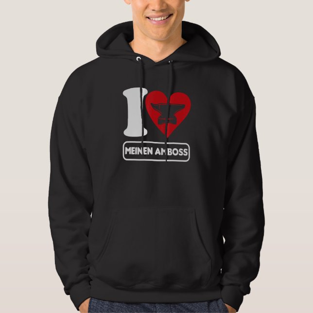 Mens Forged Forging Art Blacksmith Anvil Forging H Hoodie (Front)