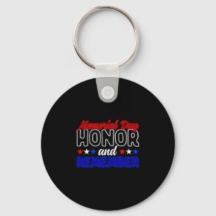 Mens forget veteran honour and remember memorial keychain