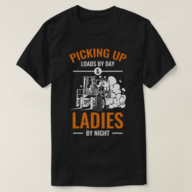 Mens Forklift Driver Design for Warehouse Operator T-Shirt (Design Front)