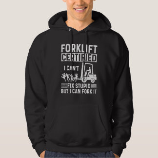 Mens  Forklift Operator Forklift Certified I Cant  Hoodie