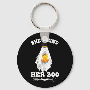 Mens Found Boo Found Boo Funny Couples Halloween Keychain