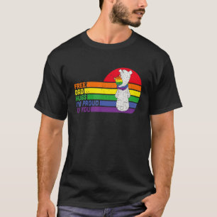 Mens Free Dad Hugs Im Proud Of You Lgbt Supports H T-Shirt