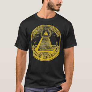 Mens Freemason Illuminati All Seeing Eye Gift Mas T-Shirt