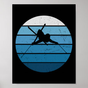 Men's Freestyle Skiing Winter Sport Ski  Poster
