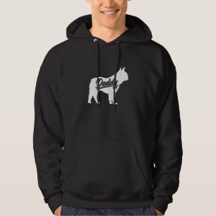Mens French Bulldog Daddy Owner Papa Fathers Of Fr Hoodie