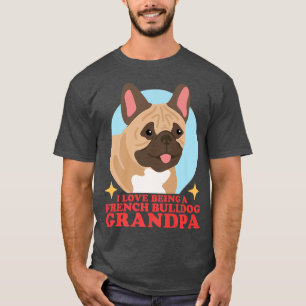Mens French Bulldog Grandpa  Dog Owner French Bull T-Shirt
