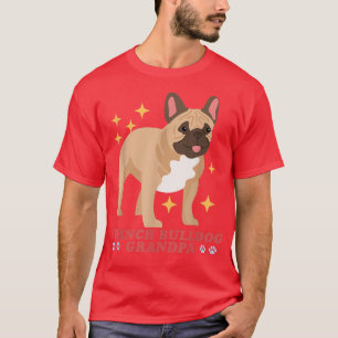 Mens French Bulldog Grandpa Dog Owner French Bull T-Shirt