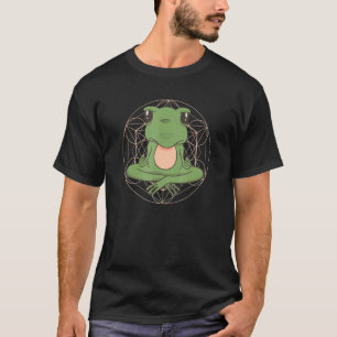 Mens Frog Yoga I Meditation Namaste Amphibians Fan T-Shirt