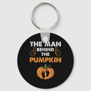 Mens Fun Halloween Pregnancy Keychain