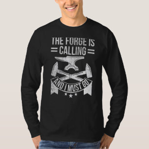Mens Fun & Patriotic American Blacksmith Forge Ham T-Shirt