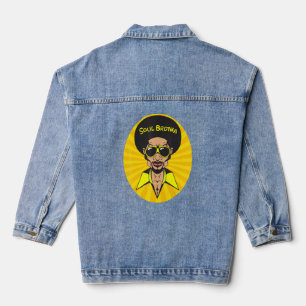 Mens Funk  Vintage 70s Costume Funky Afro Soul Mus Denim Jacket
