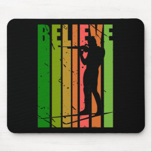 Mens Funky Mens Shooting Gun Biathlon Target Sprin Mouse Pad