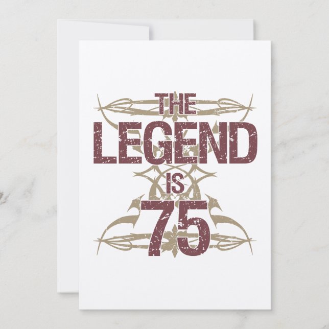 Men's Funny 75th Birthday Card (Front)