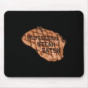 Mens Funny Anti-vegan Professional Steak Eater Bbq Mouse Pad
