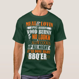 Mens Funny BBQ Design Barbecue Adult Humour Meat L T-Shirt