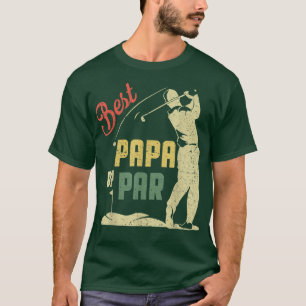 Mens Funny Best Papa By Par Father's Day Golf Love T-Shirt