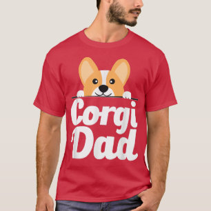 Mens Funny Corgi Dog Lover Corgi Dad  T-Shirt