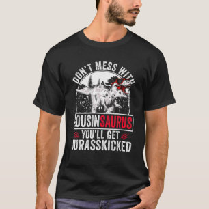 Mens Funny Cousin Dinosaurs Lover Dad Father's Day T-Shirt