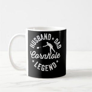 Mens Funny Dad Cornhole Legend Coffee Mug