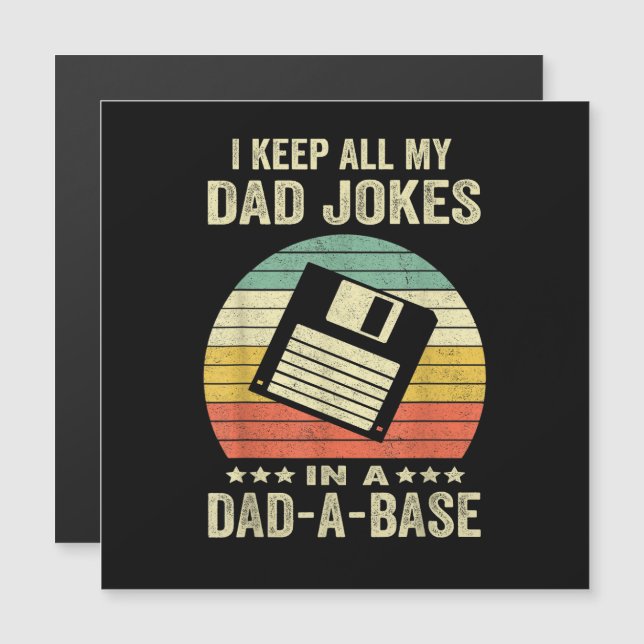 Mens Funny dad Jokes in dad-a-Base (Front/Back)