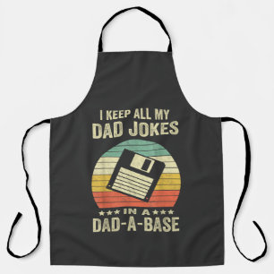 Mens Funny dad Jokes in dad-a-Base Apron