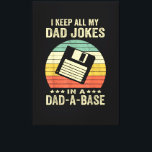 Mens Funny dad Jokes in dad-a-Base Canvas Print<br><div class="desc">Mens Funny dad Jokes in dad-a-Base</div>