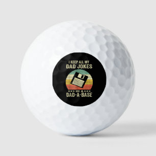 Mens Funny dad Jokes in dad-a-Base Golf Balls
