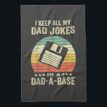 Mens Funny dad Jokes in dad-a-Base Kitchen Towel<br><div class="desc">Mens Funny dad Jokes in dad-a-Base</div>