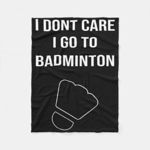 Mens Funny Dminton Gift Shuttle Player Saying Fleece Blanket